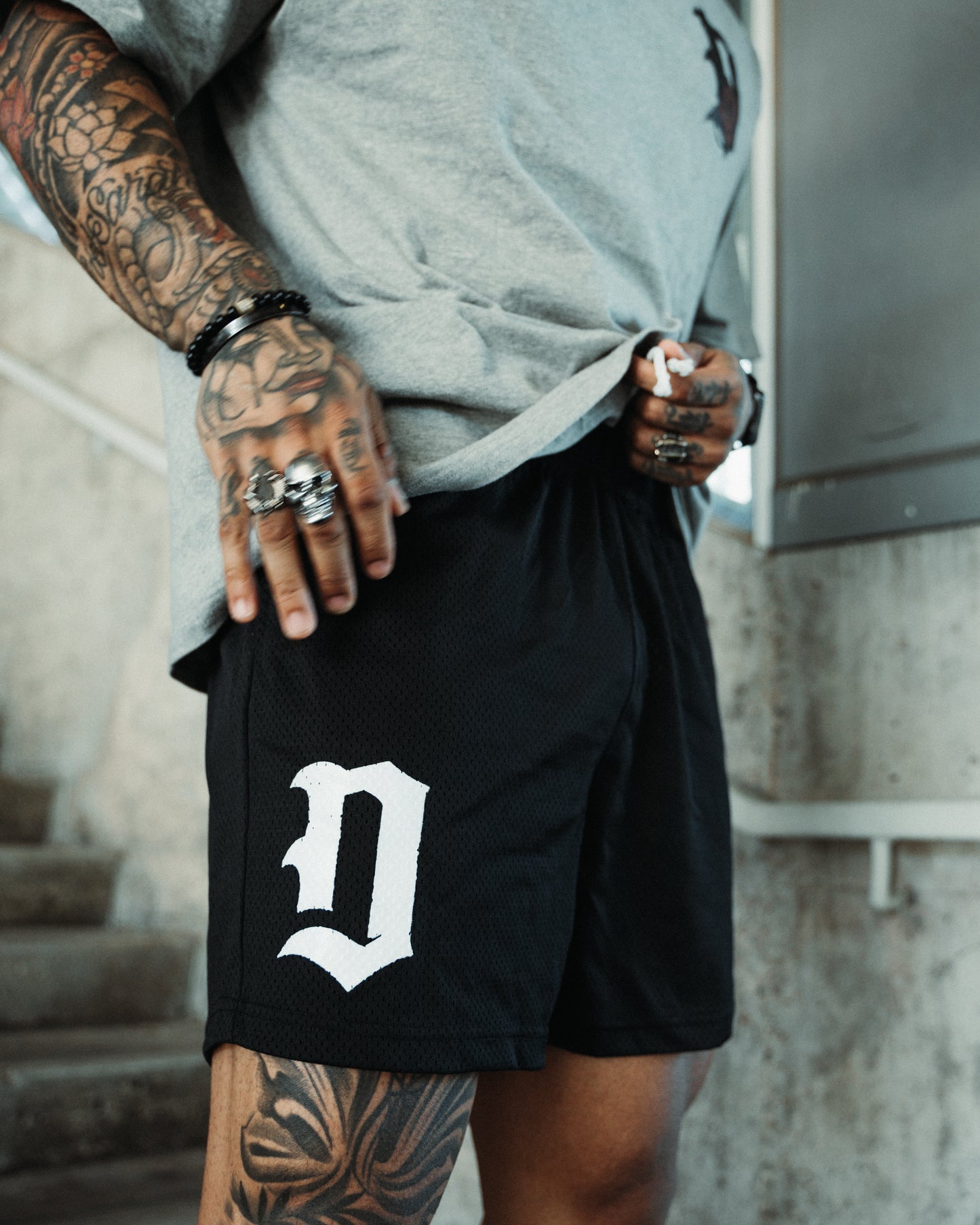 "Dagger D" Duesday Mesh Shorts