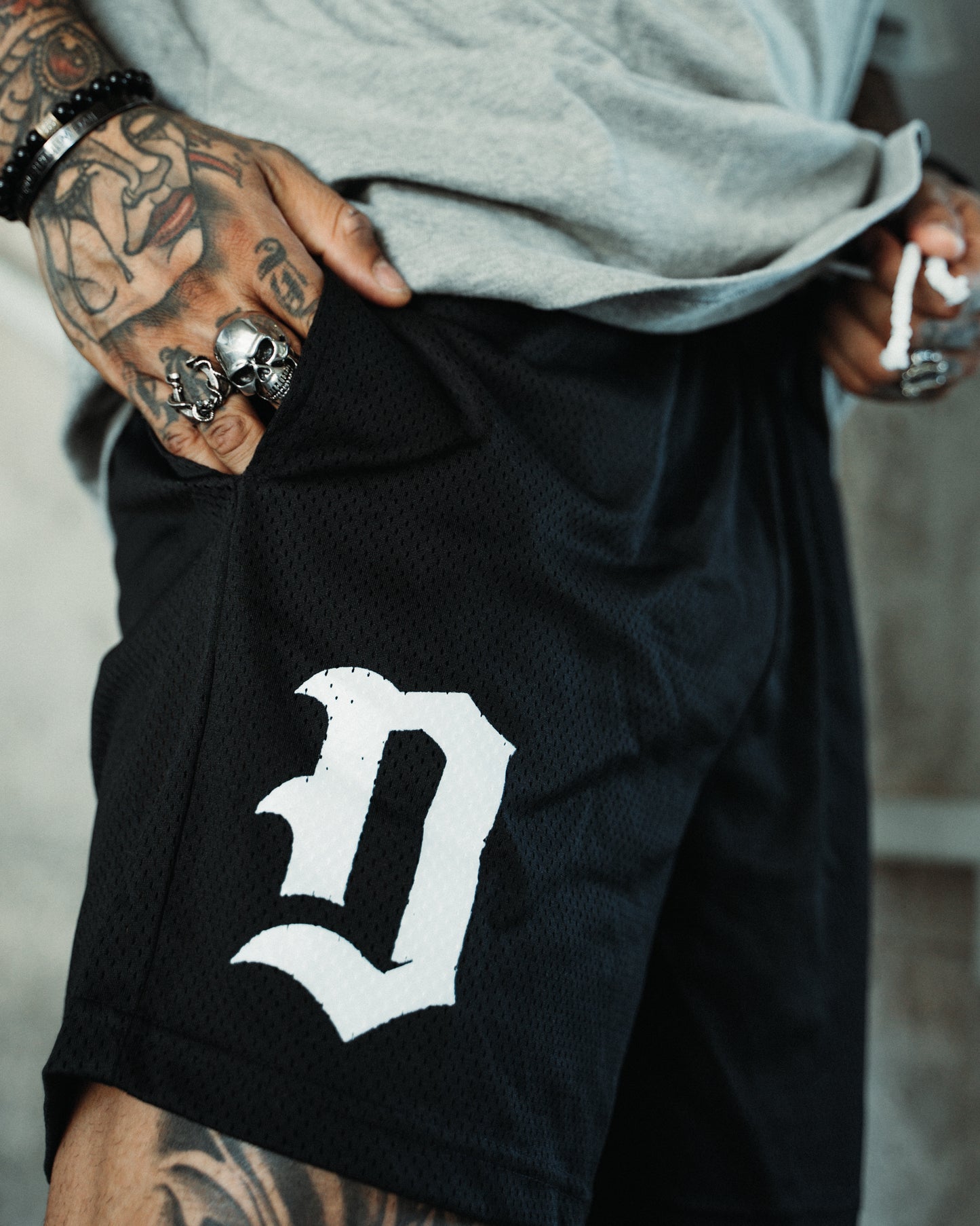 "Dagger D" Duesday Mesh Shorts